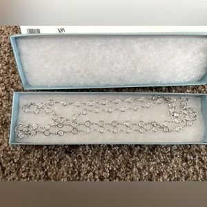 Touchstone Crystal By Swarovski Chenelle Necklace with Rhodium Crystal